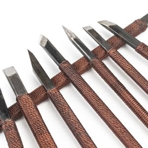 Amazon | KangTeer 18本組 石彫刻刀セット マンガン鋼製 手彫り工具